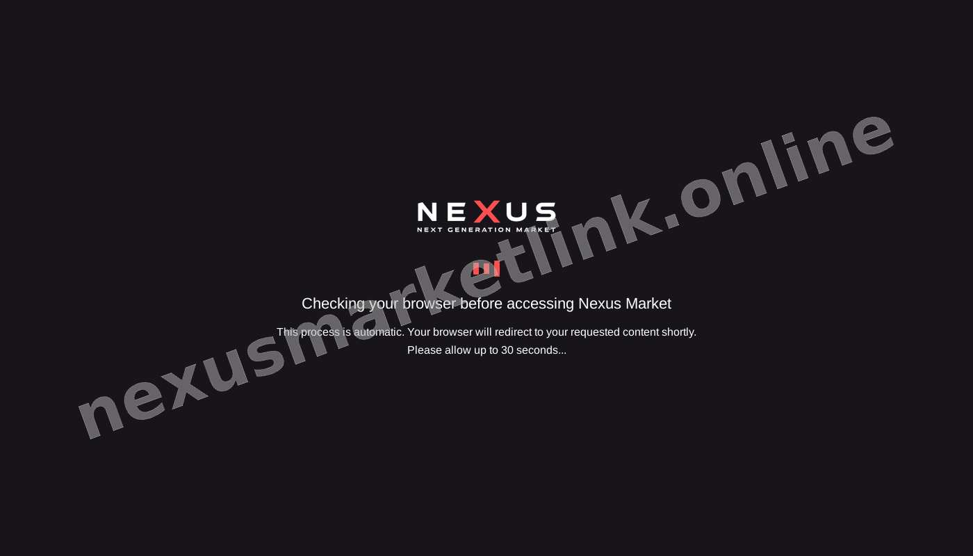 Nexus Market DDoS Protection Screen